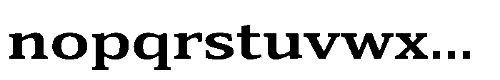 Cabot Ex Wide Bold Font LOWERCASE