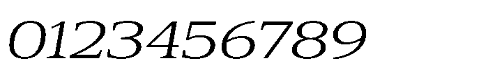 Cabot Ex Wide Book Italic Font OTHER CHARS