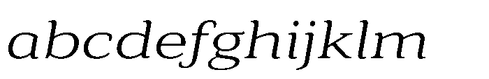Cabot Ex Wide Book Italic FONT