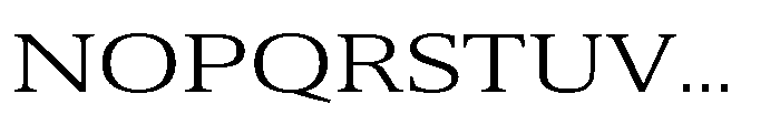 Cabot Ex Wide Book Font UPPERCASE
