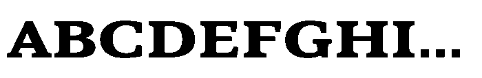 Cabot Ex Wide Ex Bold Font UPPERCASE
