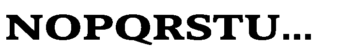 Cabot Ex Wide Ex Bold Font UPPERCASE