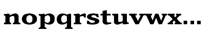 Cabot Ex Wide Ex Bold Font LOWERCASE