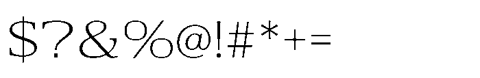 Cabot Ex Wide Light Font OTHER CHARS