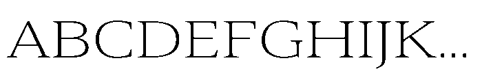 Cabot Ex Wide Light Font UPPERCASE
