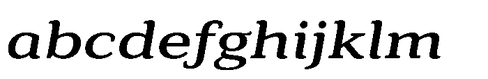 Cabot Ex Wide Medium Italic FONT