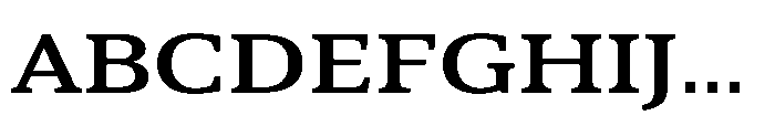 Cabot Ex Wide Medium Font UPPERCASE