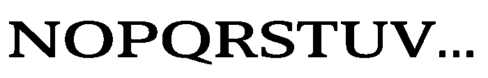 Cabot Ex Wide Medium Font UPPERCASE