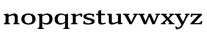 Cabot Ex Wide Medium Font LOWERCASE