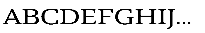 Cabot Ex Wide Regular Font UPPERCASE