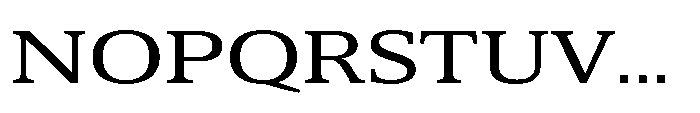 Cabot Ex Wide Regular Font UPPERCASE