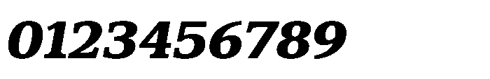 Cabot Expanded Black Italic Font OTHER CHARS
