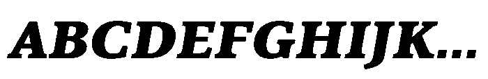 Cabot Expanded Black Italic Font UPPERCASE