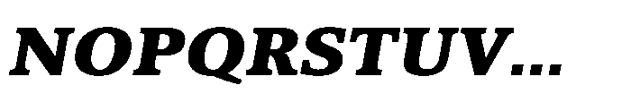 Cabot Expanded Black Italic Font UPPERCASE