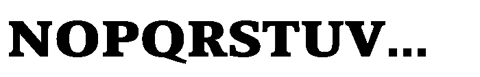 Cabot Expanded Black Font UPPERCASE