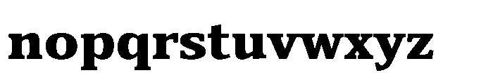 Cabot Expanded Black Font LOWERCASE