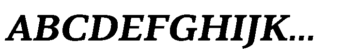 Cabot Expanded Bold Italic Font UPPERCASE