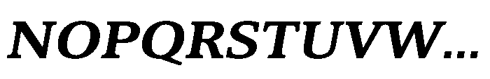 Cabot Expanded Bold Italic Font UPPERCASE
