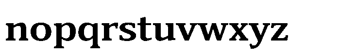 Cabot Expanded Bold Font LOWERCASE