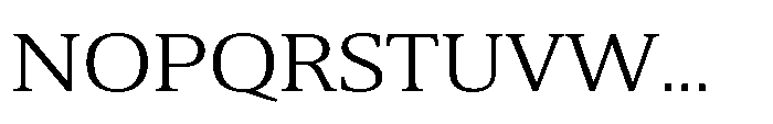 Cabot Expanded Book Font UPPERCASE