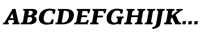 Cabot Expanded Ex Bold Italic Font UPPERCASE