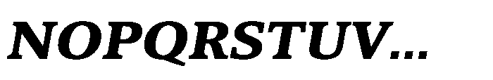 Cabot Expanded Ex Bold Italic Font UPPERCASE