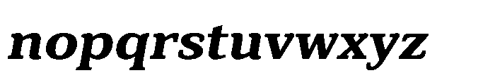 Cabot Expanded Ex Bold Italic Font LOWERCASE