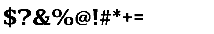 Cabot Expanded Ex Bold Font OTHER CHARS