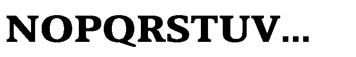 Cabot Expanded Ex Bold Font UPPERCASE