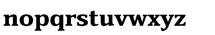 Cabot Expanded Ex Bold Font LOWERCASE