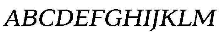 Cabot Expanded Italic Font UPPERCASE