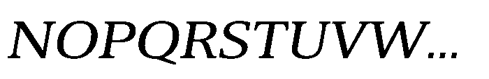 Cabot Expanded Italic Font UPPERCASE