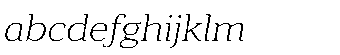 Cabot Expanded Light Italic FONT