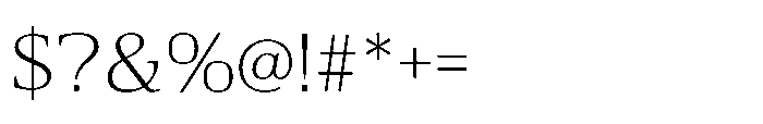 Cabot Expanded Light Font OTHER CHARS