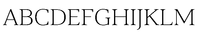 Cabot Expanded Light Font UPPERCASE