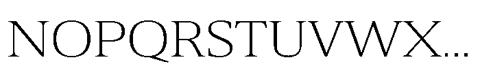 Cabot Expanded Light Font UPPERCASE