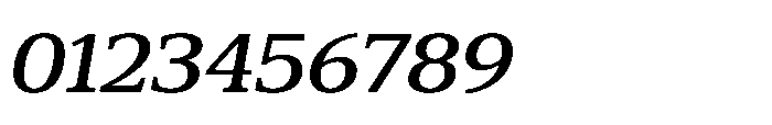 Cabot Expanded Medium Italic Font OTHER CHARS