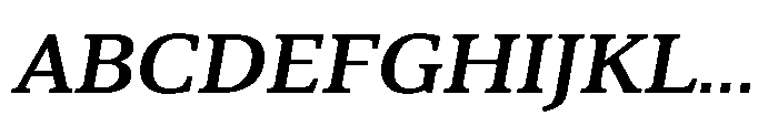 Cabot Expanded Medium Italic Font UPPERCASE