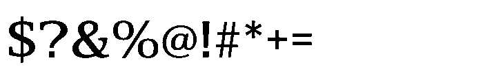 Cabot Expanded Medium Font OTHER CHARS