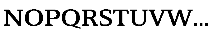 Cabot Expanded Medium Font UPPERCASE