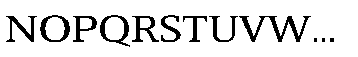 Cabot Expanded Regular Font UPPERCASE