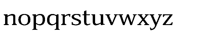 Cabot Expanded Regular Font LOWERCASE