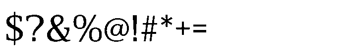 Cabot Regular Font OTHER CHARS