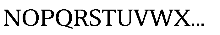 Cabot Regular Font UPPERCASE