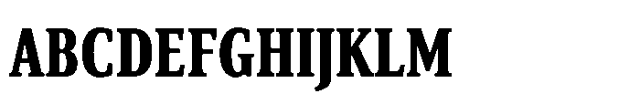 Cabot Ultra Condensed Black Font UPPERCASE