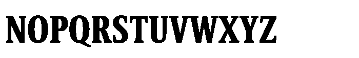Cabot Ultra Condensed Black Font UPPERCASE
