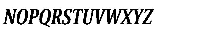 Cabot Ultra Condensed Bold Italic Font UPPERCASE