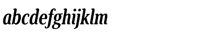 Cabot Ultra Condensed Bold Italic FONT