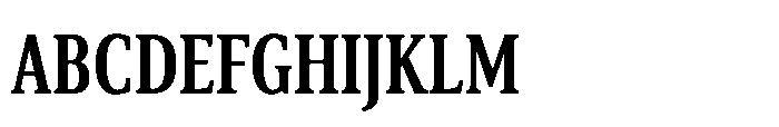 Cabot Ultra Condensed Bold Font UPPERCASE