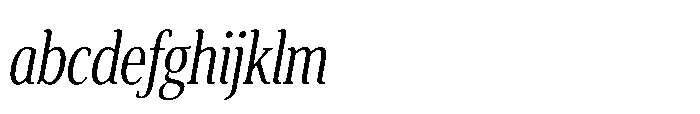 Cabot Ultra Condensed Book Italic FONT